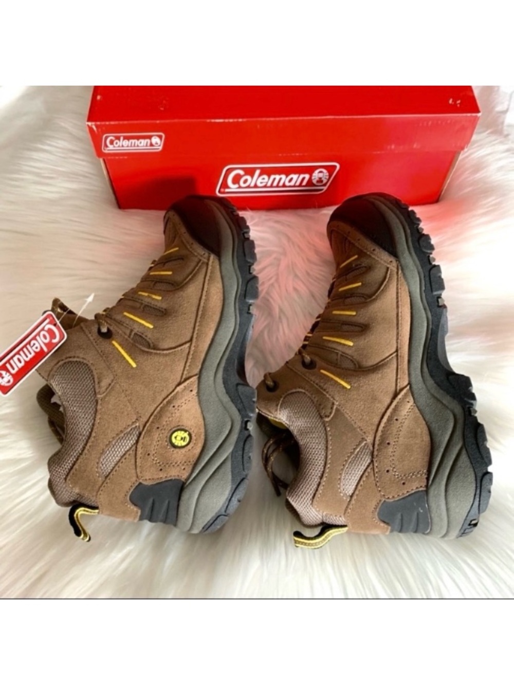 NEW Coleman Men's Brown and Black Hiking Snow Rain Boots